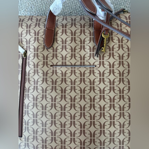 Fossil Elina Convertible Backpack Beige/Brown SHB2976268 brand new with tag - Picture 9 of 16